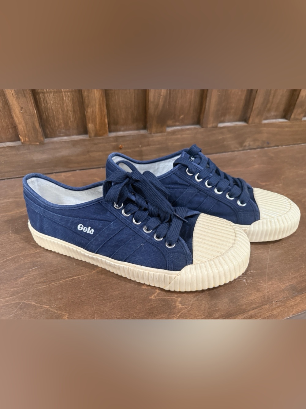 Gola Cadet Canvas Sneakers Blue & Cream US 10 / UK 9 / EU 43